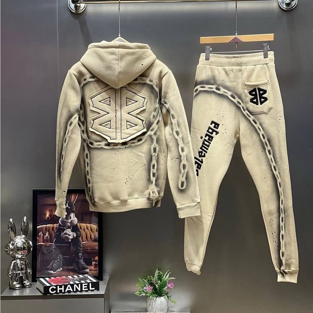 Jos. A. Bank Beige Hoodie and Joggers Set